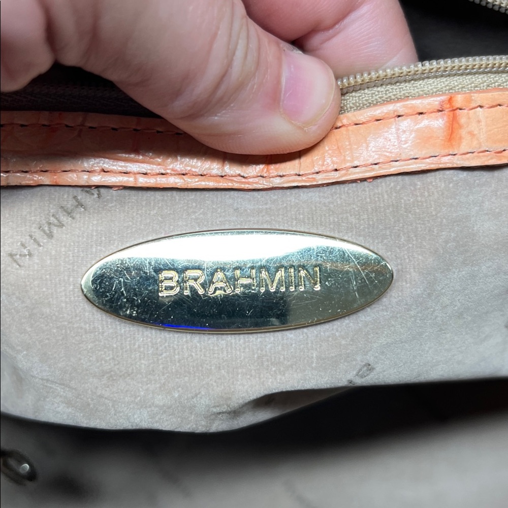 Brahmin Peach and Beige Shoulder Bag - Picture 6 of 16
